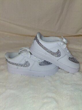 Custom Kids Bling Air Force Ones